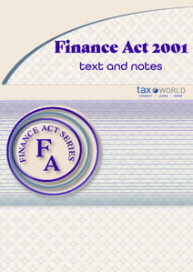 Finance Act 2001