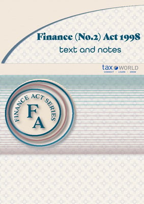 Finance No. 2 Act 1998