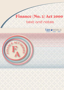 Finance No. 2 Act 2000