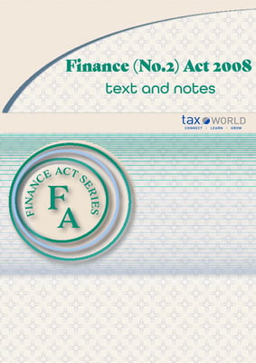 Finance No. 2 Act 2008