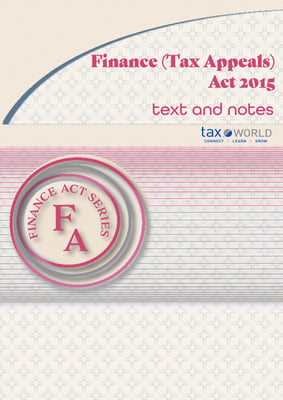 Finance (Tax Appeals) Act 2015